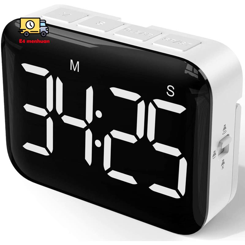 Đồng Hồ Đếm Ngược Kỹ Thuật Số Có Nam Châm Màn Hình LED Lớn Cho Nhà Bếp Và Trẻ Em