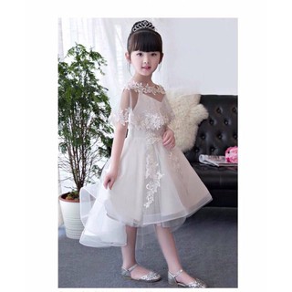 Đầm ren bé gái phối voan
