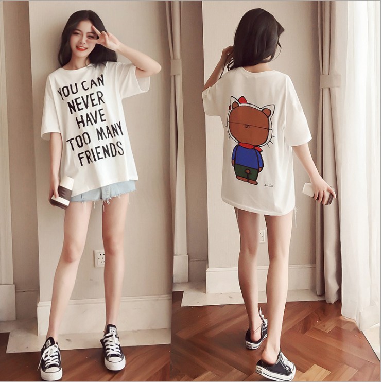 Áo phông nữ form rộng unisex freesize chất đẹp hottrend