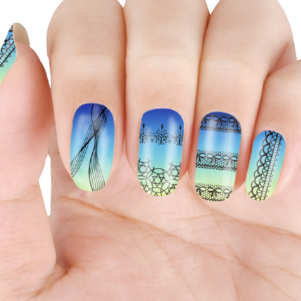 [Hàng mới về] Miếng dán trang trí móng BEAUTYBIGBANG tạo họa tiết nghệ thuật