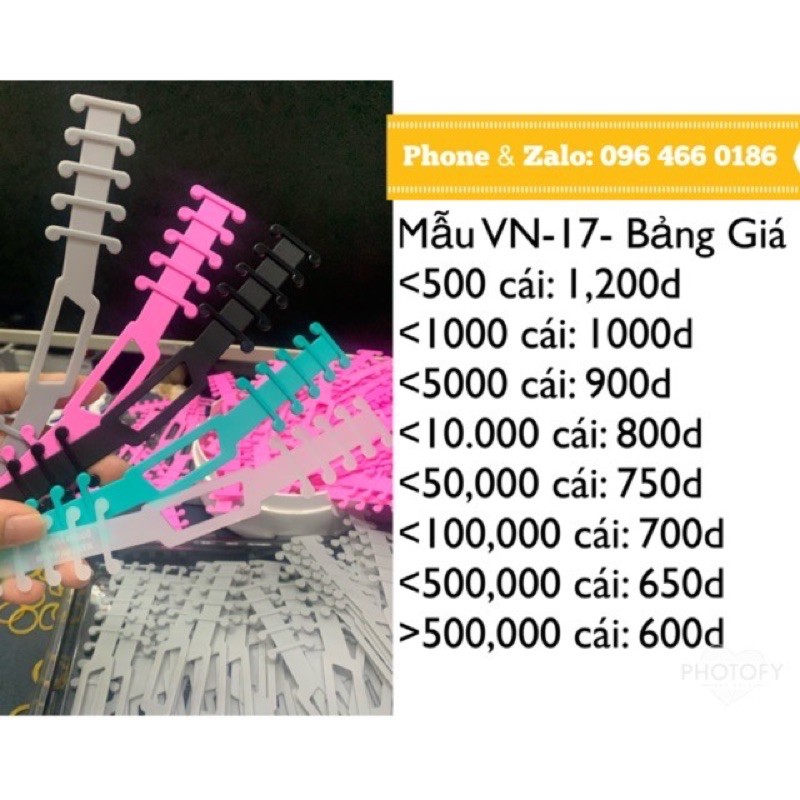 Combo 200 quai đeo khẩu trang mềm dẻo