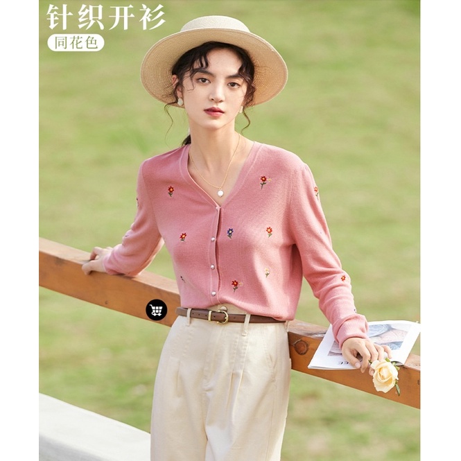Áo len hồng Eifini