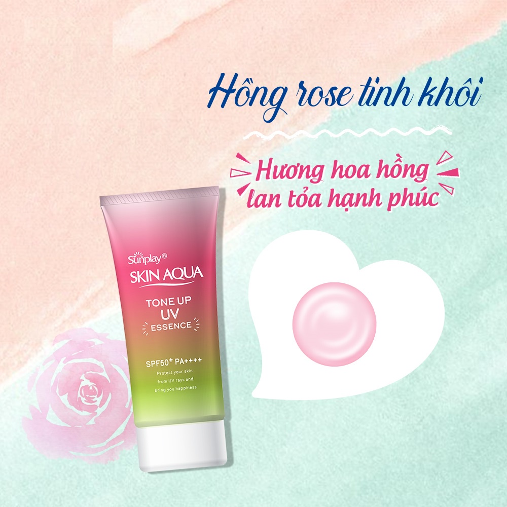 Kem chống nắng nội địa Nhật Skin Aqua Tone Up UV Essence SPF50+ PA++++ 80g.