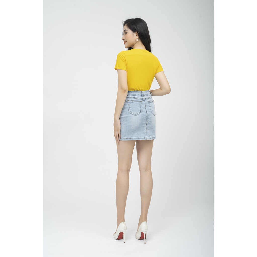 Áo phông nữ dáng suông Fiona, Áo thun nữ tay ngắn in họa tiết trẻ trung F522176