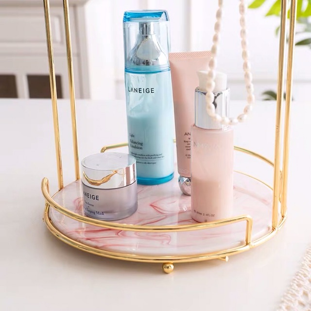 Giá đựng mỹ phẩm 2 tầng mặt đá phong cách Châu Âu - PB20 | BigBuy360 - bigbuy360.vn