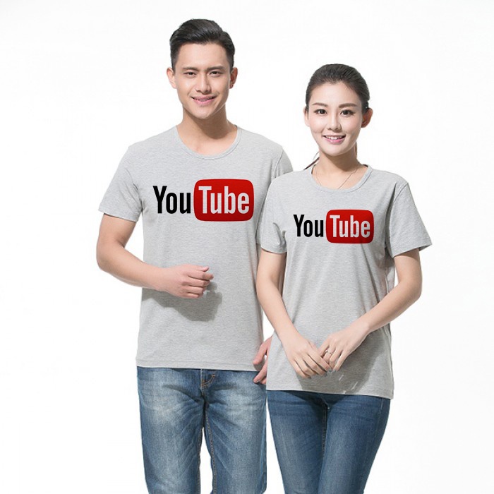 Áo Thun Youtube Thoitrang24h Màu Xám Phom Xuông Dày Đẹp
