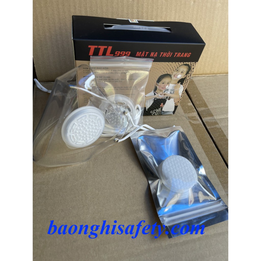 KHẨU TRANG TRONG SUỐT - KHẨU TRANG NHỰA DẺO - KHẨU TRANG 3D - KHẨU TRANG TPU - MẶT NẠ THỜI TRANG TTL999 KÈM 20 MÀNG LỌC | BigBuy360 - bigbuy360.vn