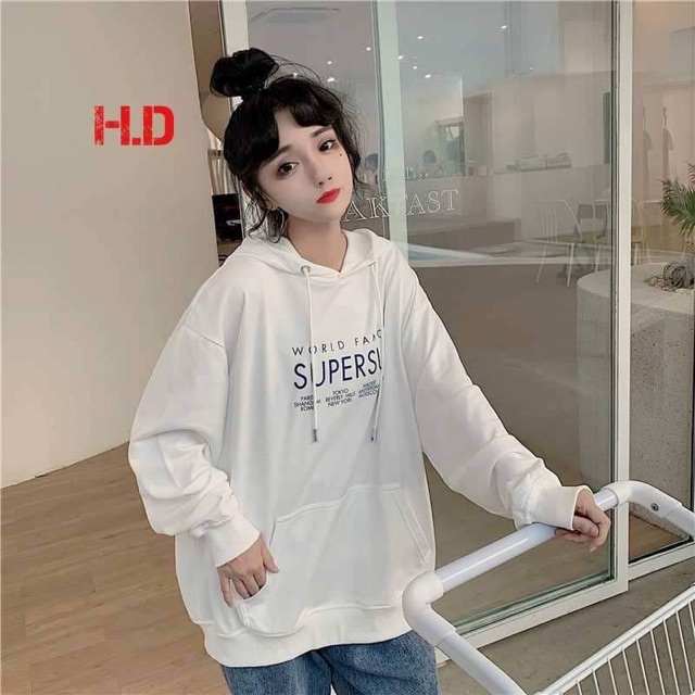 Áo hoodie Supersun chữ ngực HDA1019