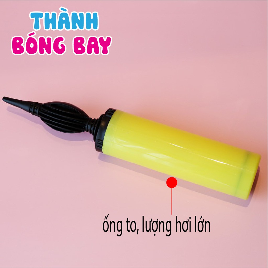Bơm Bóng Bay Ống Cầm Tay bằng nhựa, nhiều màu sắc, loại ống lớn