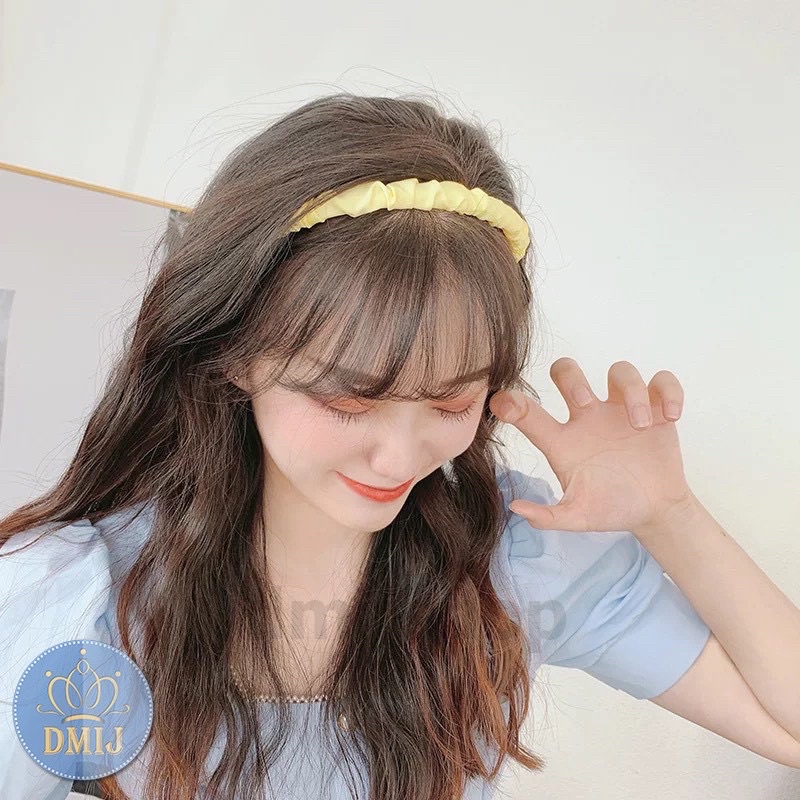 Băng đô cài tóc bèo nhún trẻ trung, dễ thương cho mẹ và bé TIMIS