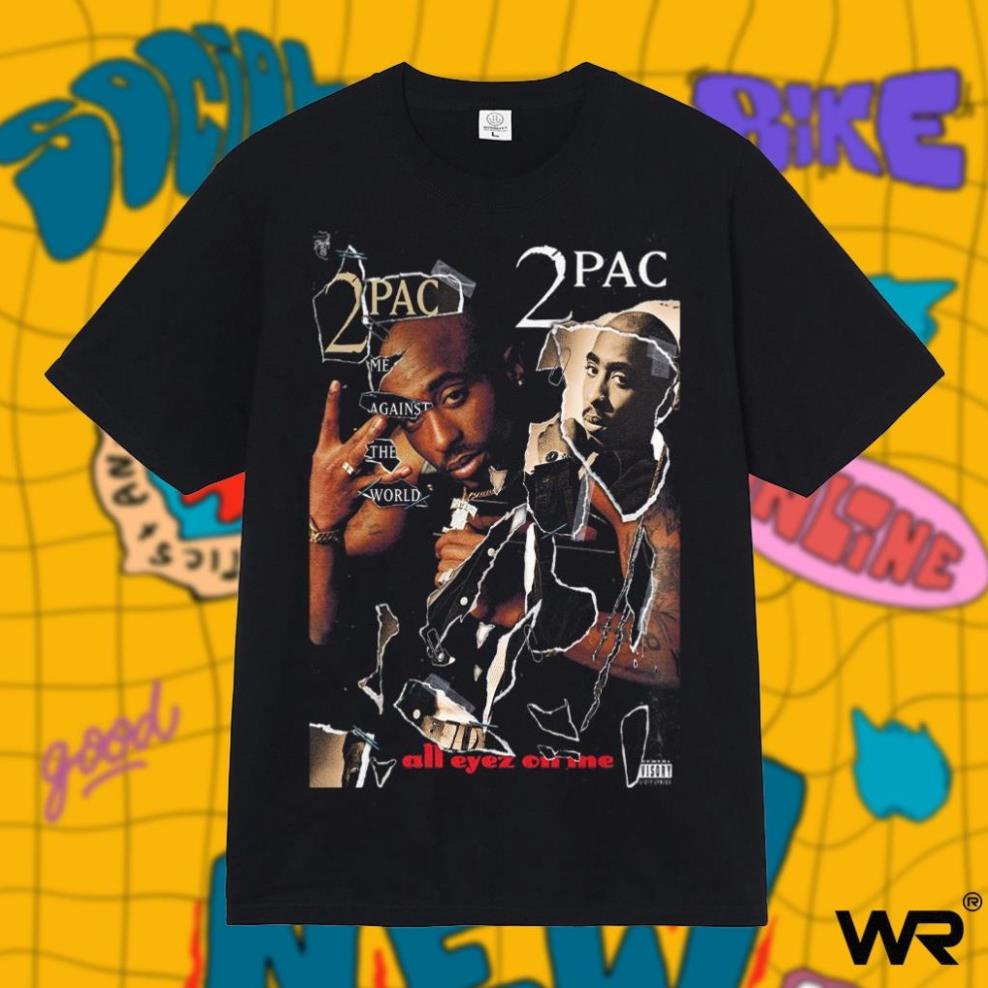 BestÁo thun unisex WRIGHT nam nữ the Local Basic hiphop street wear 2Pac ! !