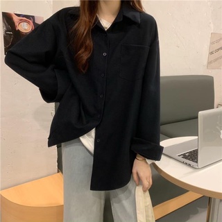 Sơ mi trơn form thụng nhiều màu