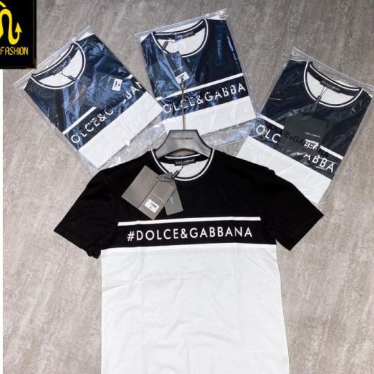 Áo Thun Nam, Áo Phông Nam Cổ Tròn T shirt Dolce Gabbana off white👉UNISEX Vải 100% Cotton Co Giãn Form Regular