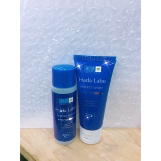 Bộ Đôi Dưỡng Trắng Mini Hada labo perfect white 40ml