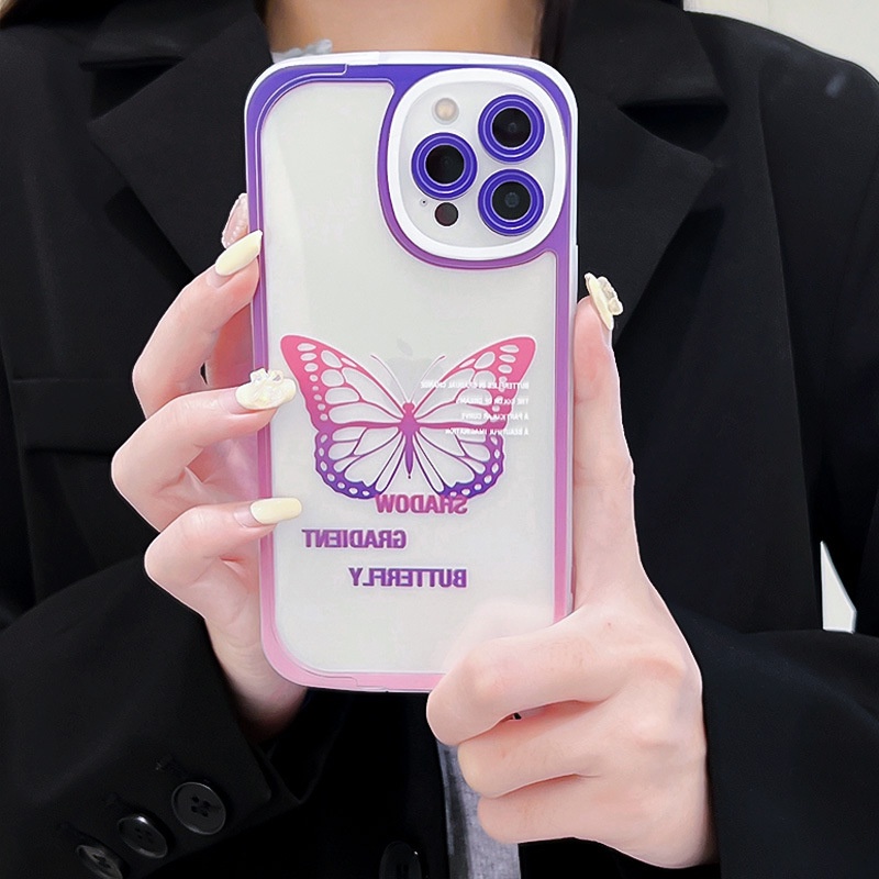 Ốp Điện Thoại Có Giá Đỡ Hình Bướm Dành Cho iphone7 / 7plus / 8 / 8plus / xs / 11 / 12 / 13 / 14 / pro / max / plus / promax