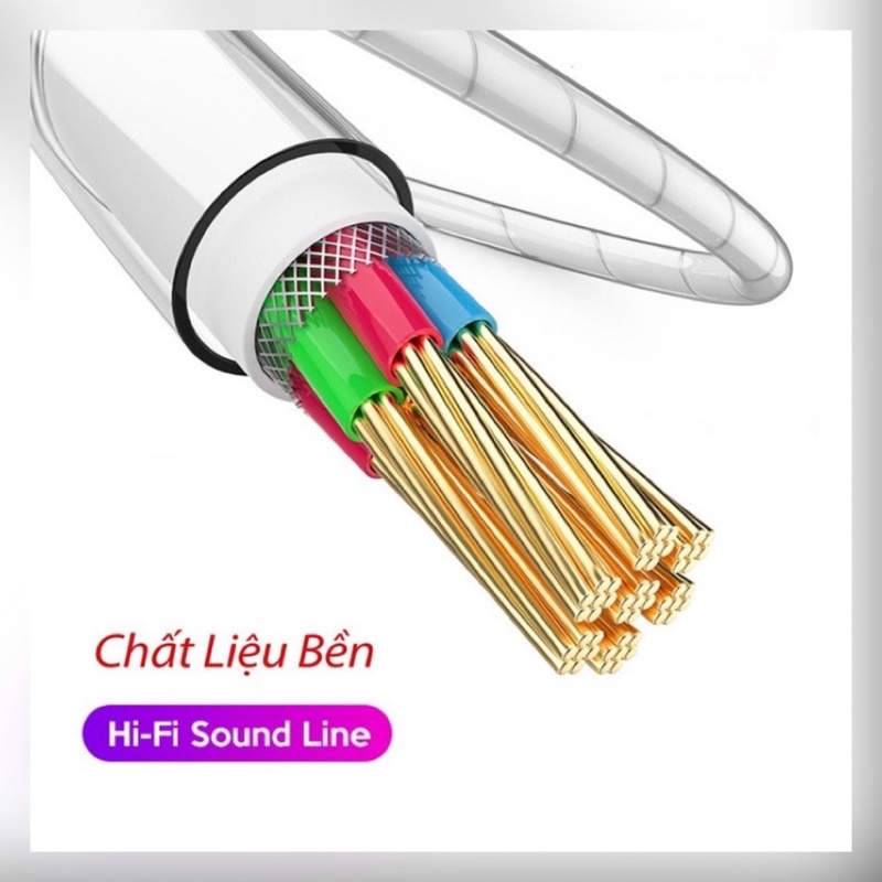 Tai nghe gaming phone nhét tai có dây chống ồn 3.5mm bảo hành 1 tháng
