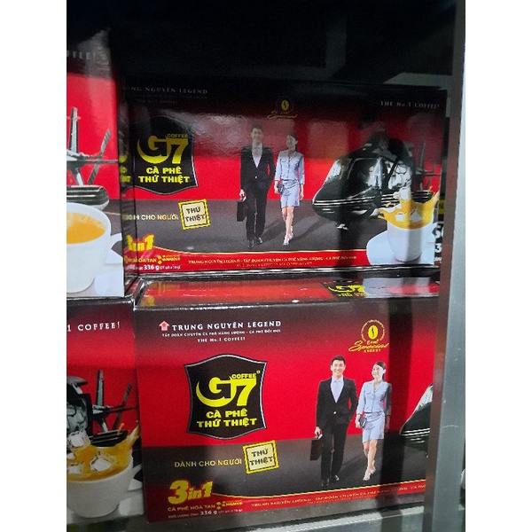 Cà phê hòa tan 3 trong 1 G7 hộp 21 gói