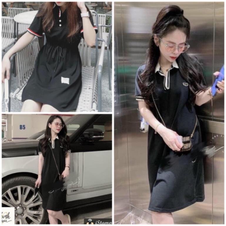[NEW] Váy Đầm Nữ Cổ Bẻ Dáng suông Dễ Mặc Thể Thao Thời Trang( Hàng Sẵn)