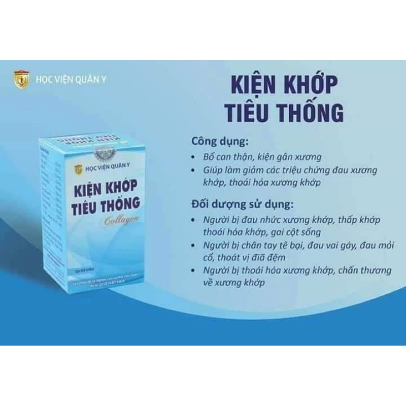 Kiện khớp tiêu thống Học viện quân y