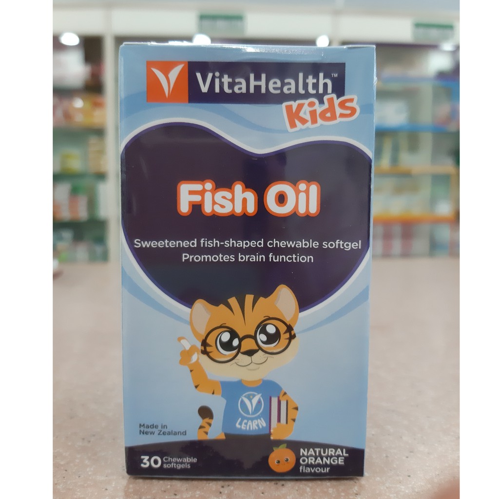 Dầu cá không mùi tanh cho trẻ em VitaHealth Kids Fish Oil