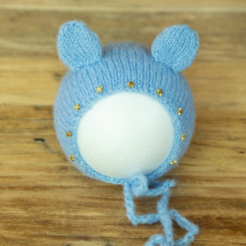 Mũ Đan Len Dễ Thương Dùng Làm Phụ Kiện Chụp Ảnh Cho Bé Sơ Sinh