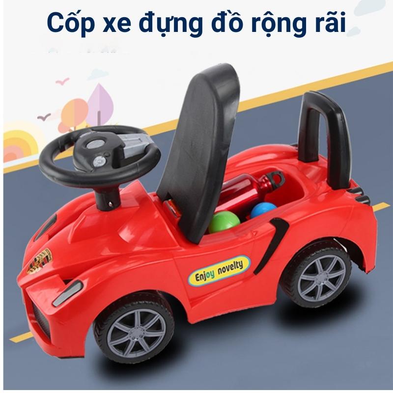 Xe chòi chân ô tô AUDI cho bé có nhạc, có đèn led nháy, có cốp xe, chòi chân giá rẻ phù hợp cho trẻ em từ 1 - 5 tuổi