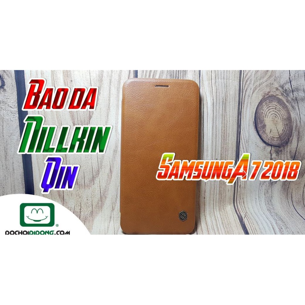 Bao Da Nillkin Qin Leather Cho Samsung A7 2018/ A750 Chính hãng