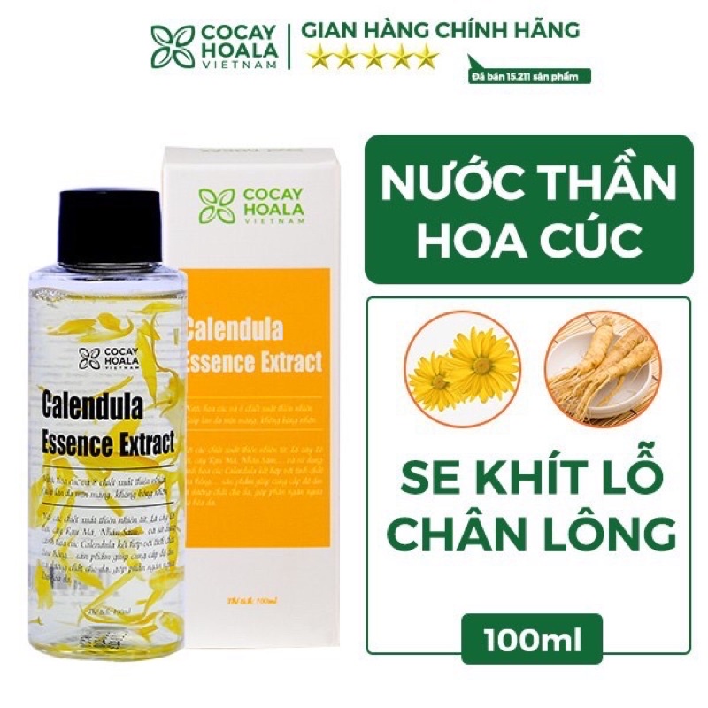 [Chính hãng 100%] Nước thần hoa cúc 2 in 1 - cấp ẩm, sáng da, se khít lỗ chân lông cocayhoala