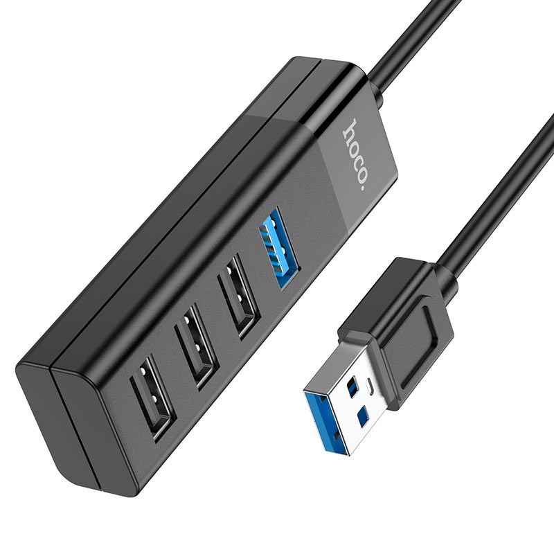 ⚡SIÊU TIỆN LỢI⚡ BỘ CHIA CỔNG USB HOCO HB25 4 cổng USB 3.0 Bộ Hub 4 cổng hỗ trợ truyền dữ liệu nhanh - CHÍNH HÃNG