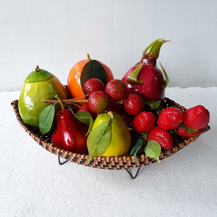 Khay Mây Hình Thuyền dùng để bánh kẹo, đựng hoa quả, trang trí, dụng cụ gia đình và nhà hàng khách sạn