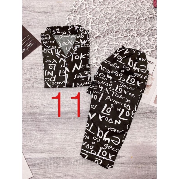 [Mẫu ngẫu nhiên] Bộ Pizama tay dài quần dài giá tốt | BigBuy360 - bigbuy360.vn