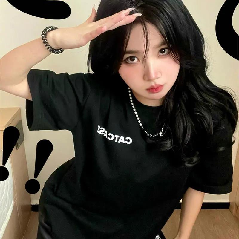 NRVP Áo Thun 100% Cotton Dáng Rộng Thời Trang Hàn Quốc Cho Nữ