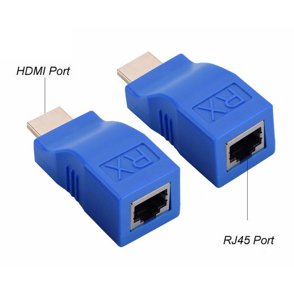 Bộ 2 cổng nối dây cáp mạng RJ45 Cat5e / CAT6 30m