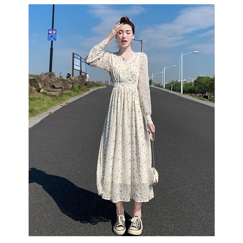 ZHELIHANGFEI Đầm Hoa Dáng Ôm Phong Cách Thời Trang Đơn Giản Dành Cho Nữ