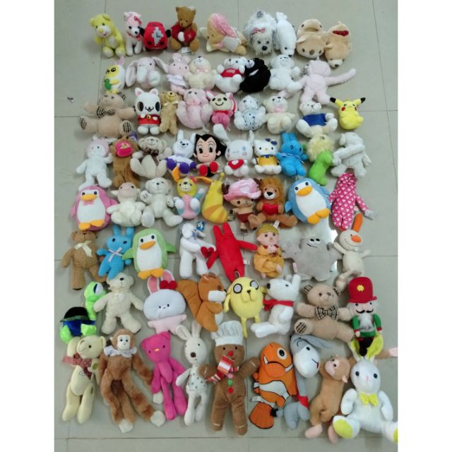 Combo 60 gấu bông size 18 tới 23cm