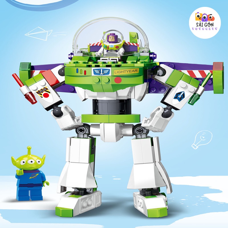 Đồ Chơi Lắp Ráp Kiểu LEGO Mô Hình Đồ Chơi Buzz Lightyear Trong Toys Story4 Mecha SX9060 Với 243 PCS