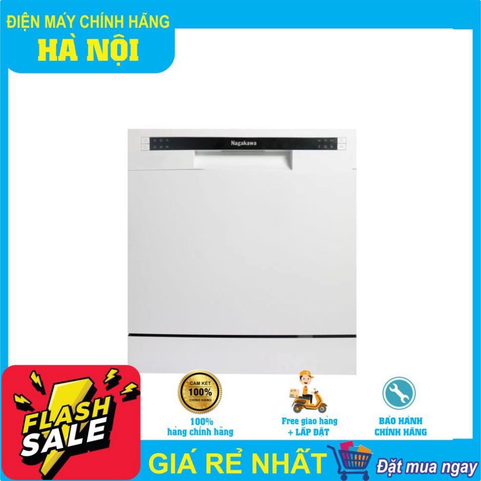 Máy rửa bát Nagakawa 8 bộ NK8D61M Hàng chính hãng
