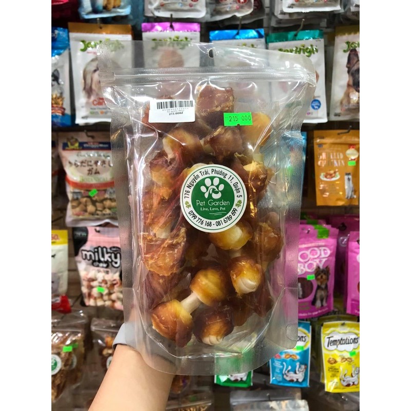 Xương gặm cho Chó quấn gà THÁI LAN 400gr