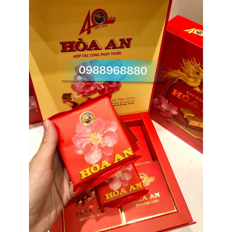 Bánh đậu xanh Hoà An - Hộp Như Ý 600g