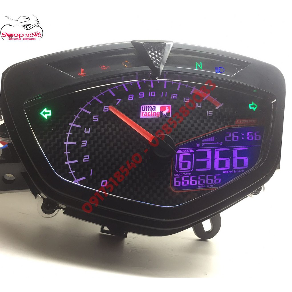 ĐỒNG HỒ UMA RACING KOSO 1-1 CHO SIRIUS/ EXCITER 2006-2010