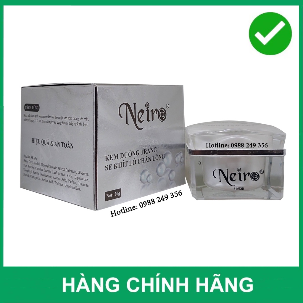 Kem NEIRO Dưỡng Trắng, Se Khít Lỗ Chân Lông - 20G