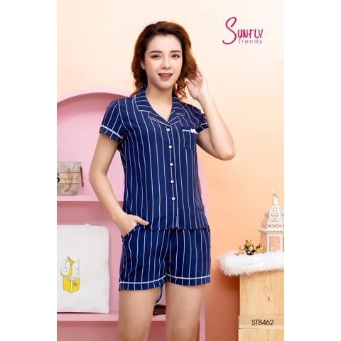 ĐỒ BỘ PIJAMA MẶC NHÀ ÁO CỘC TAY, QUẦN SOOC ST8462 | BigBuy360 - bigbuy360.vn