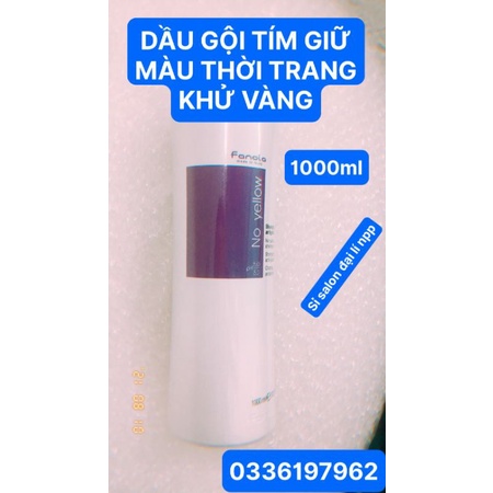 DẦU GỘI TÍM GIỮ MÀU THỜI TRANG KHỬ VÀNG FANOLA 1000ML