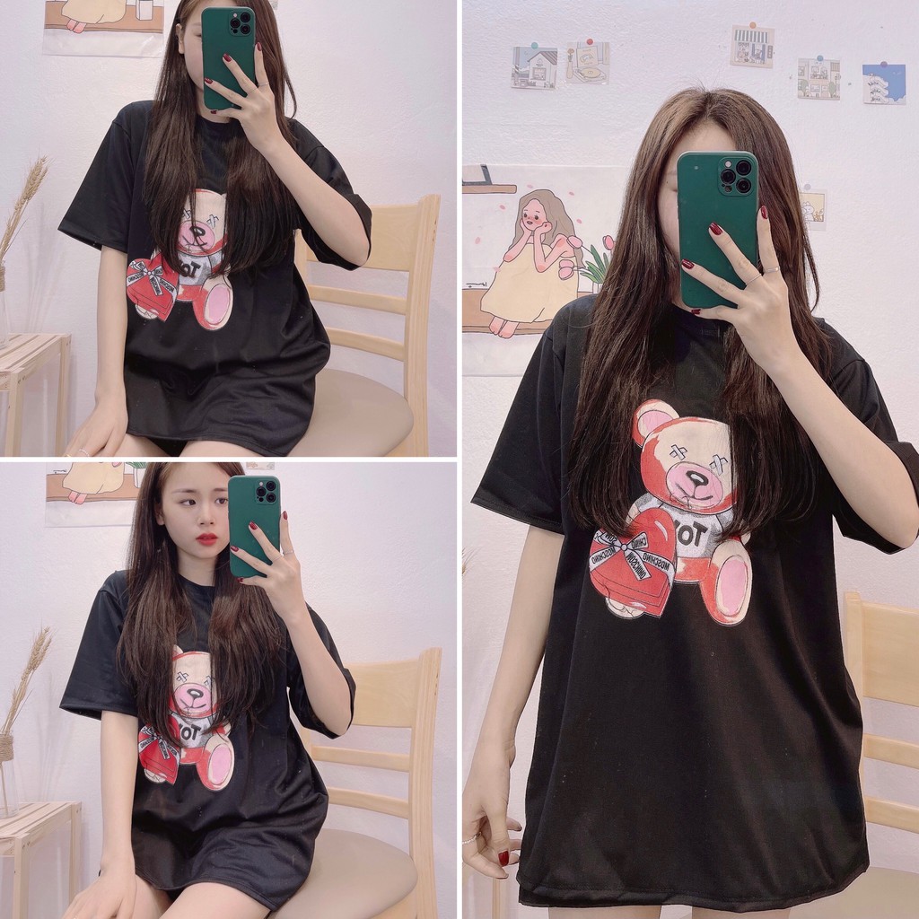 Áo Thun Nữ, Áo Phông Nữ Free Size 100% Cotton Hàng QC Loại 1 Full Túi Zip | BigBuy360 - bigbuy360.vn