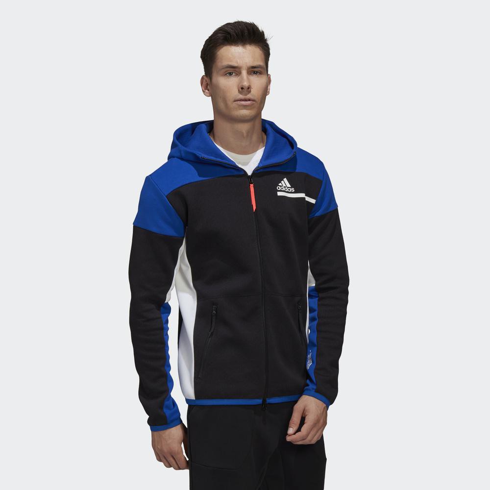 Áo hoodie adidas Z.N.E. Full-Zip Nam Màu đen GM6532 | BigBuy360 - bigbuy360.vn
