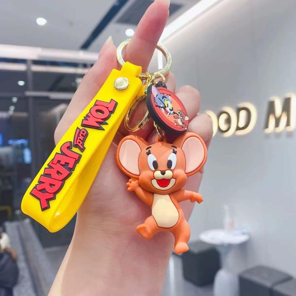 Móc Khóa Hình Búp Bê Hoạt Hình Tom &amp; Jerry Dễ Thương