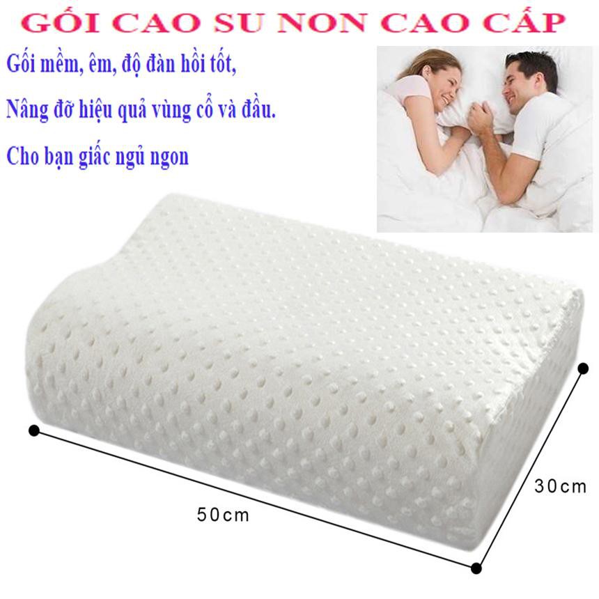 Gối cao su non THIÊN NHIÊN chống ngáy, Gối cao su non cho người lớn chống đau mỏi vai gáy - Nâng Đỡ Vùng Cổ Hiệu Quả