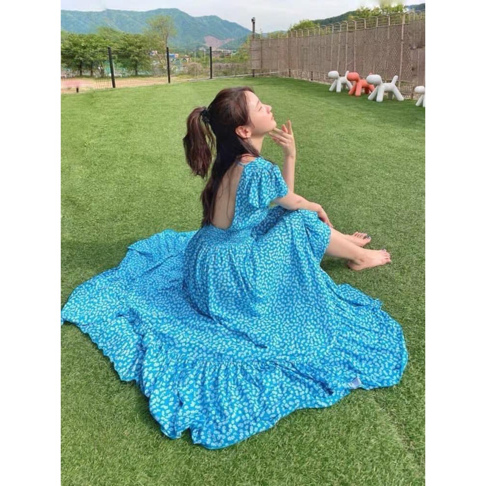 Đầm Maxi Cánh Tiên Chất Đũi Lụa Cao Cấp | BigBuy360 - bigbuy360.vn