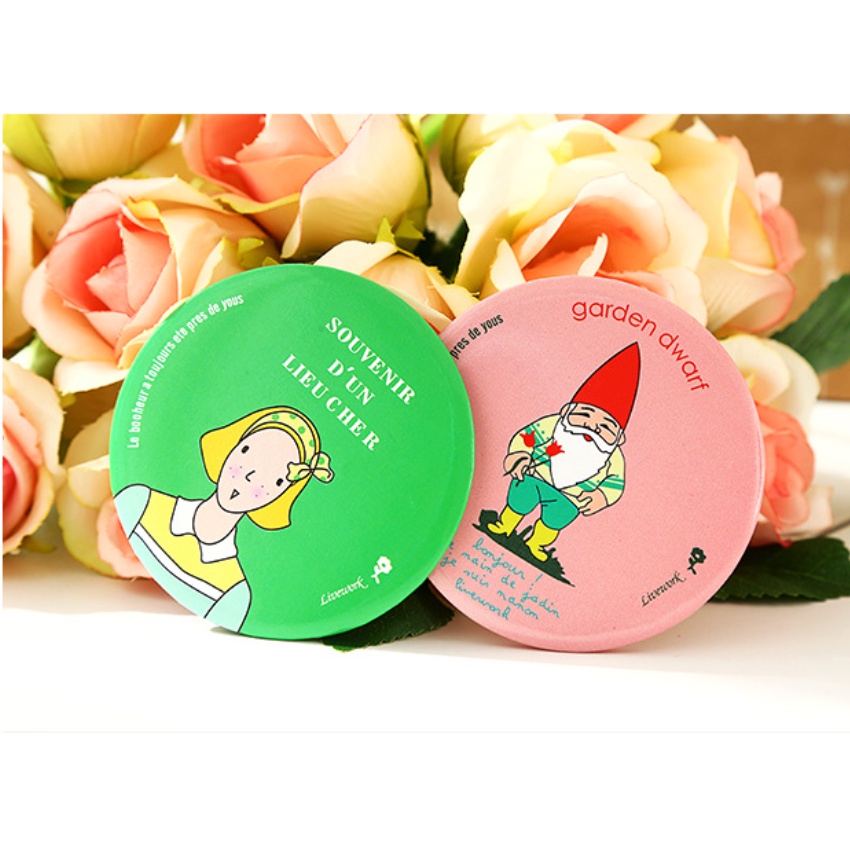 LẺ 1 GƯƠNG MINI CẦM TAY HÀN QUỐC DỄ THƯƠNG - GƯƠNG MINI BỎ TÚI HD6