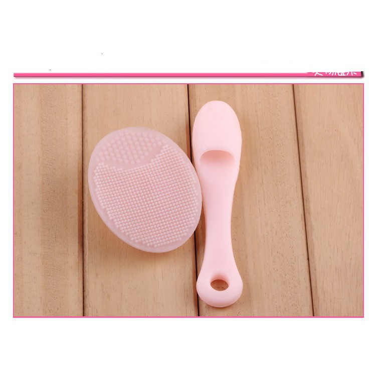 Combo Cọ Rửa Mặt Silicon 2 Món